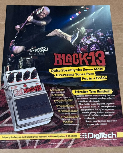 Scott Ian of Anthrax - DigiTech - 2006 Print Advertisement #2
