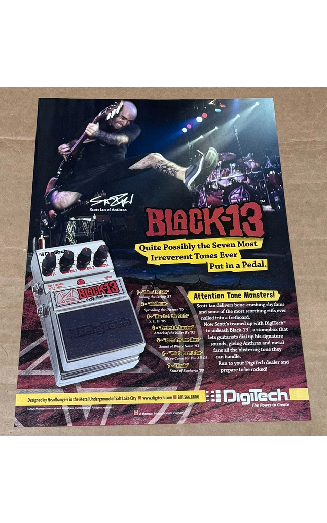 Scott Ian of Anthrax - DigiTech - 2006 Print Advertisement #2