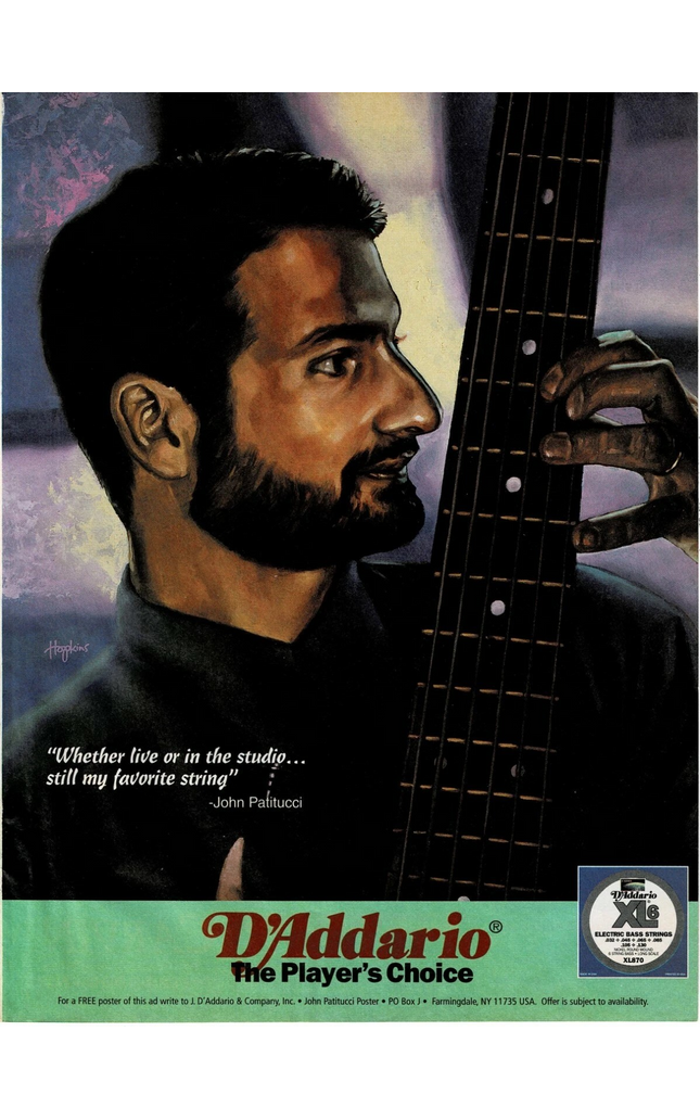D'Addario Strings - John Patitucci - 1995 Print Advertisement