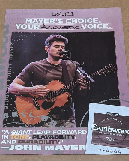 Ernie Ball - JOHN MAYER - 2025 Print Advertisement