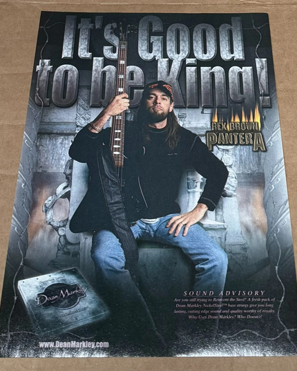 Dean Markley Strings - Rex Brown of Pantera - 2002 Print Advertisement