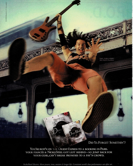 Dean Markley Strings - Paul Pablo Perry - 2001 Print Advertisement