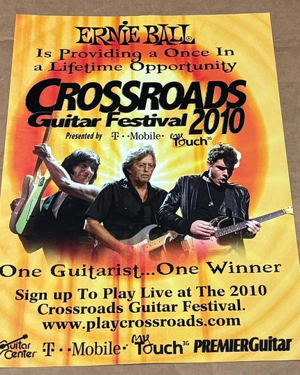 Ernie Ball - Crossroads Guitar Festival 2010 - 2010 Print Ad