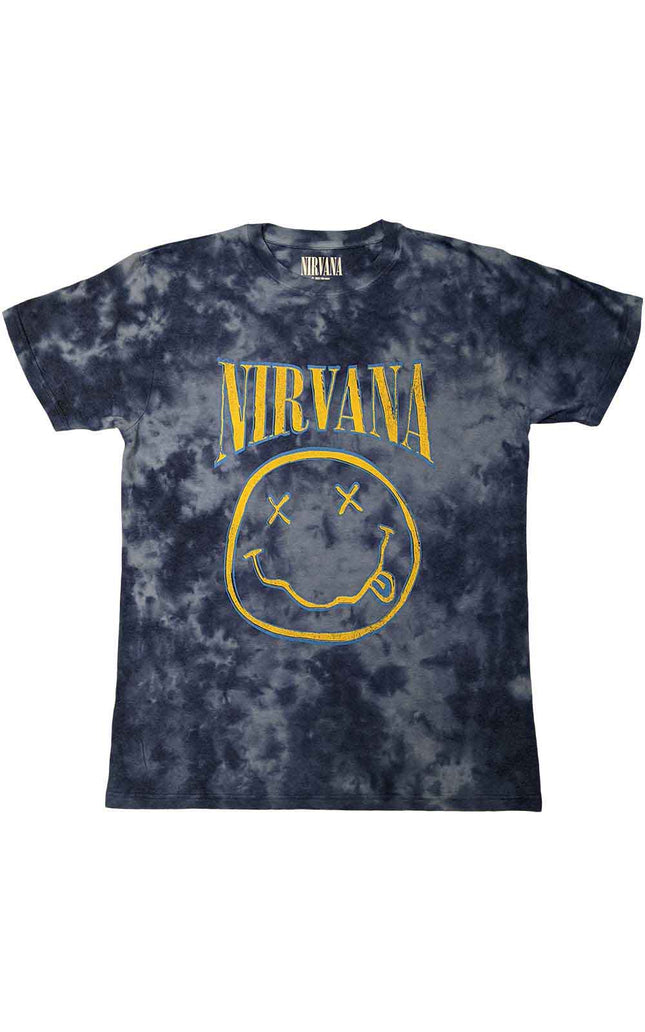 Nirvana Happy Face Blue Stroke [T-Shirt]