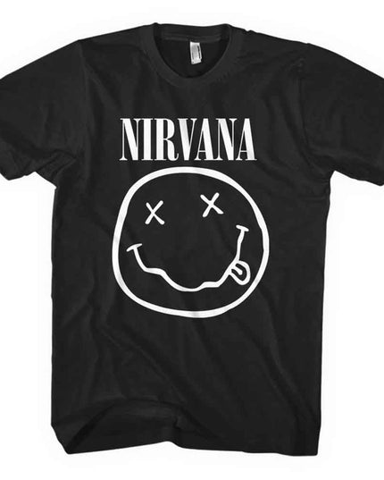 Nirvana White Happy Face [T-Shirt]