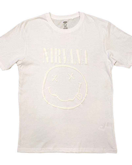 Nirvana White Happy Face [T-Shirt]