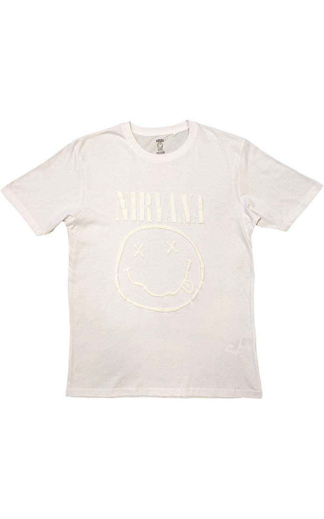 Nirvana White Happy Face [T-Shirt]