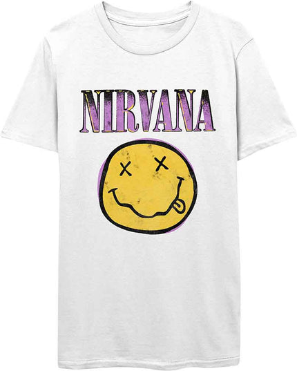 Nirvana Xerox Happy Face Pink [T-Shirt]