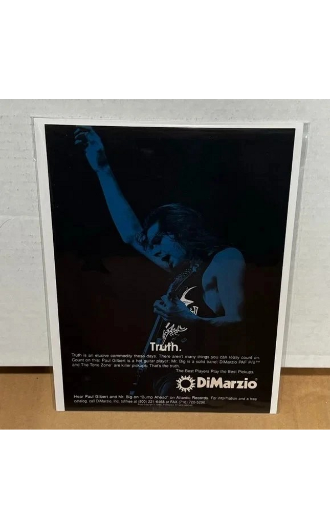 DiMarzio Pickups - Paul Gilbert - 1993 Print Advertisement