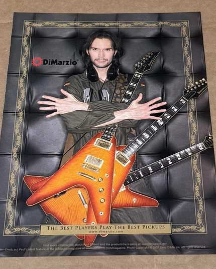 DiMarzio Pickups - PAUL GILBERT of MR. BIG - 2007 Print Advertisement
