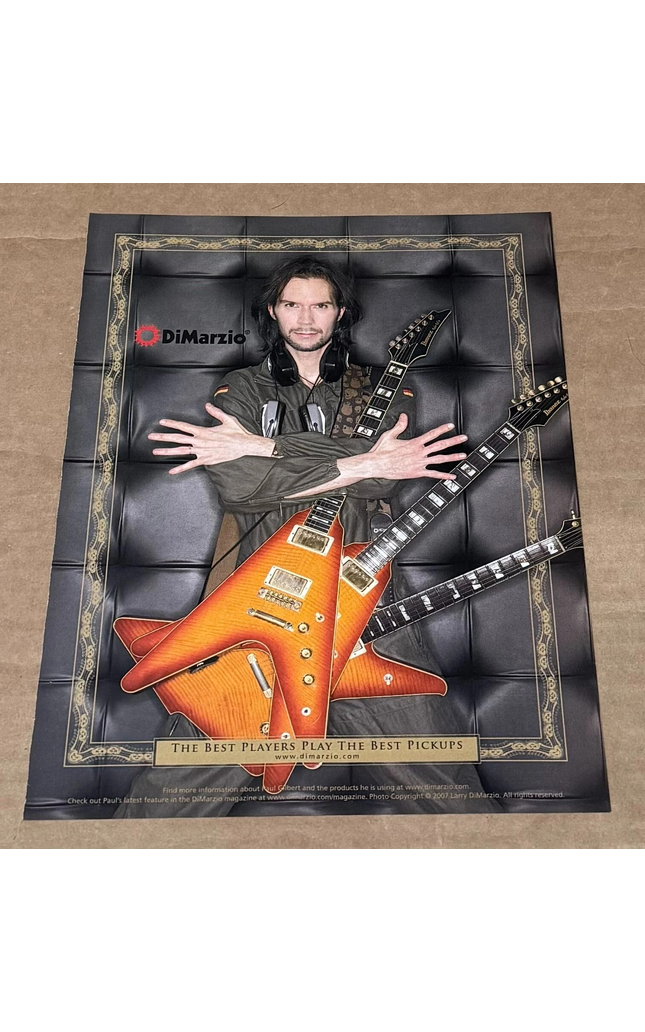 DiMarzio Pickups - PAUL GILBERT of MR. BIG - 2007 Print Advertisement