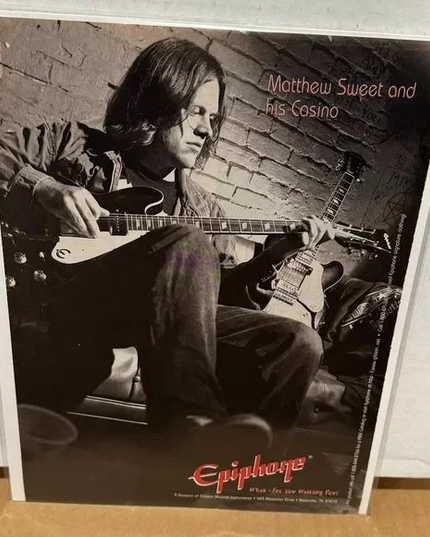 EPIPHONE GUITARS - MATTHEW SWEET - 1996 Print Advertisement