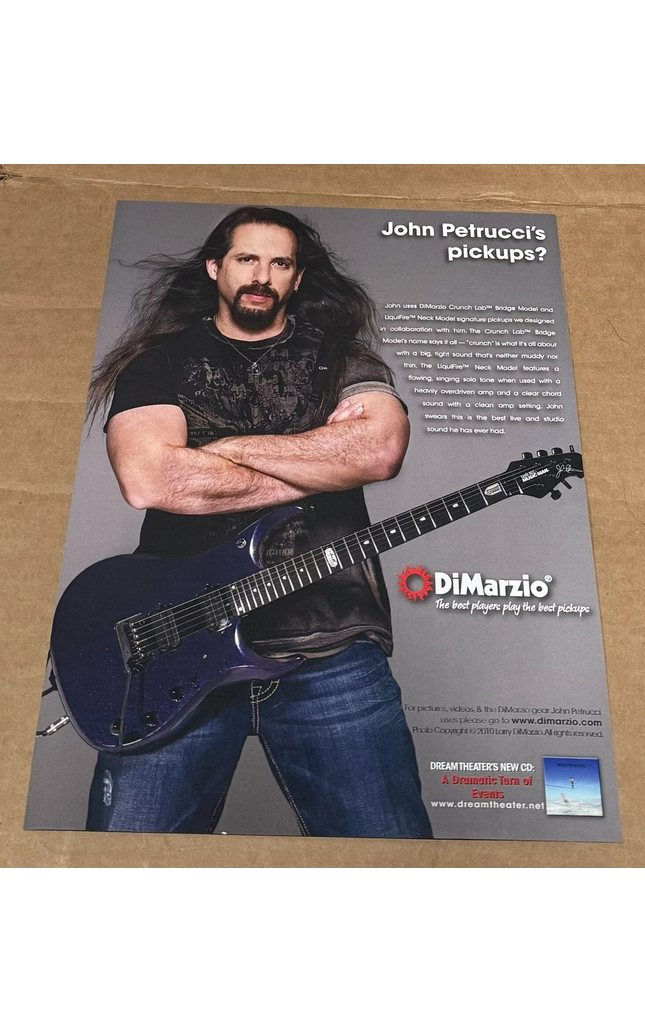 JOHN PETRUCCI of DREAM THEATER - DiMarzio Pickups - 2012 Print Advertisement