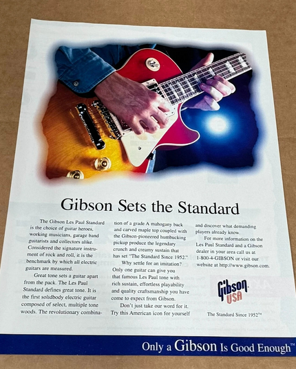 Gibson Guitars - LES PAUL STANDARD - 2000 Print Advertisement