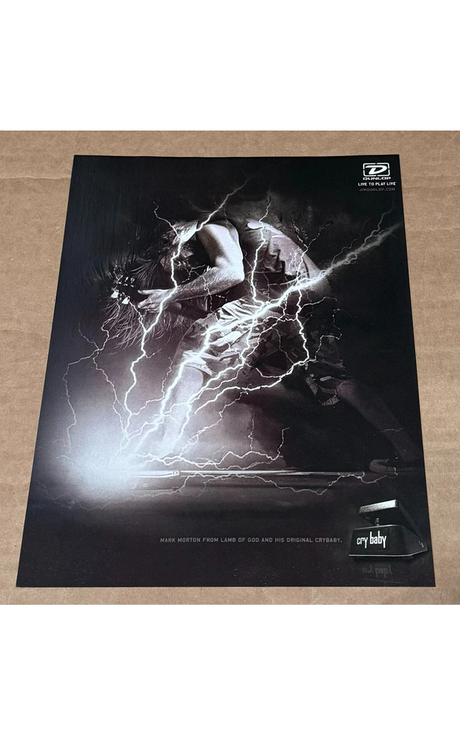Mark Morton of Lamb of God - Dunlop - 2006 Print Advertisement