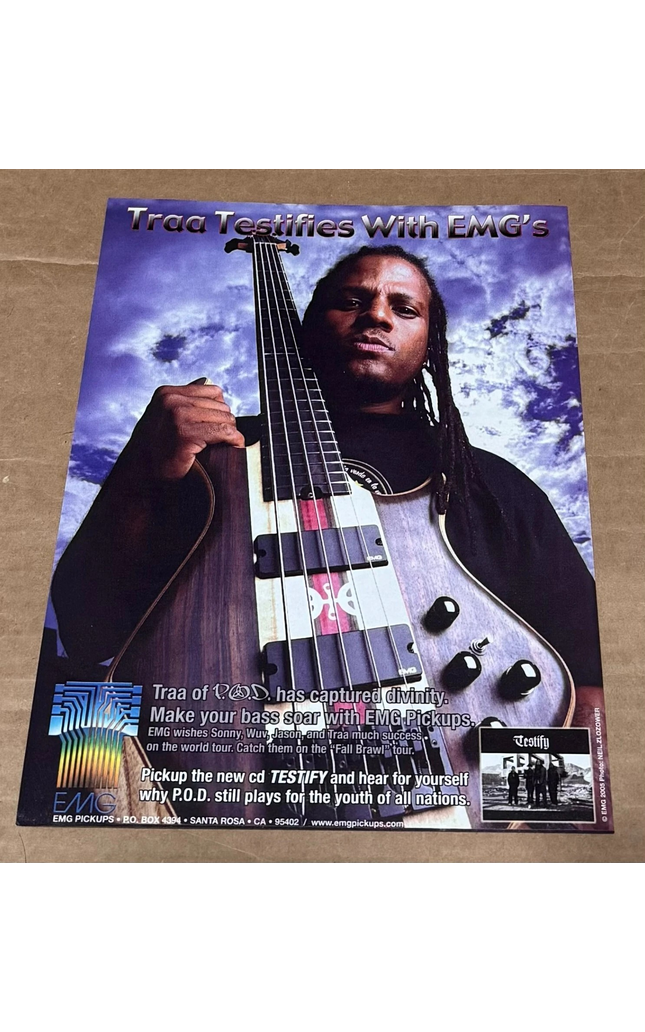 TRAA DANIELS - EMG PICKUPS - 2006 Print Advertisement