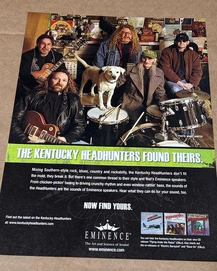 Eminence Speakers - KENTUCKY HEADHUNTERS - 2007 Print Ad