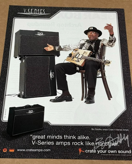 BO DIDDLEY - CRATE AMPS - 2004 Print Advertisement