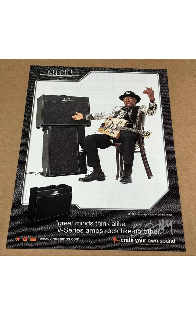 BO DIDDLEY - CRATE AMPS - 2004 Print Advertisement