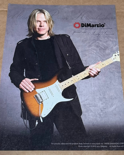 ANDY TIMMONS - DiMarzio Pickups - 2010 Print Advertisement