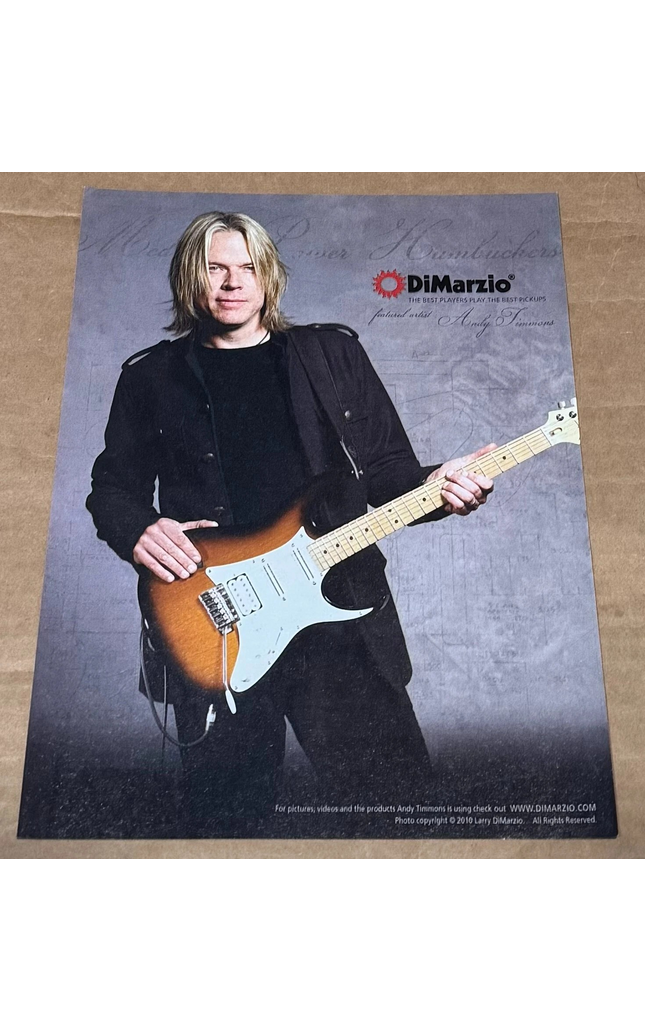 ANDY TIMMONS - DiMarzio Pickups - 2010 Print Advertisement