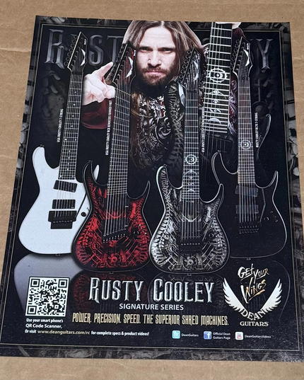 RUSTY COOLEY - DEAN GUITARS - 2011 Print Advertisement