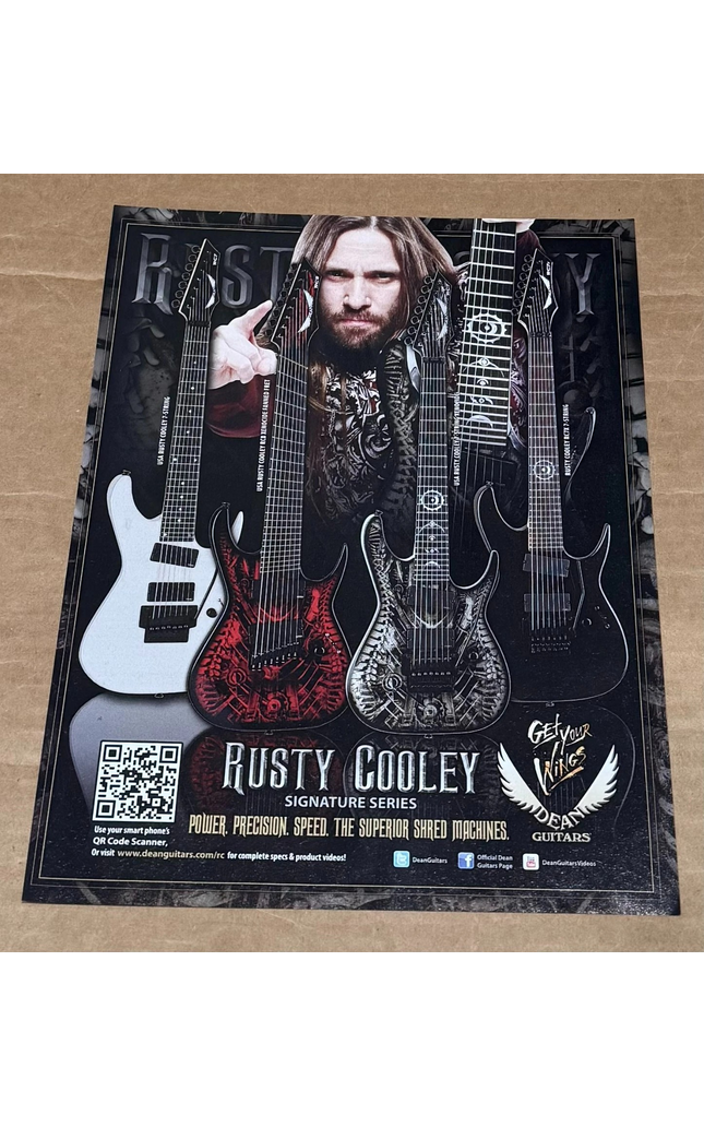 RUSTY COOLEY - DEAN GUITARS - 2011 Print Advertisement