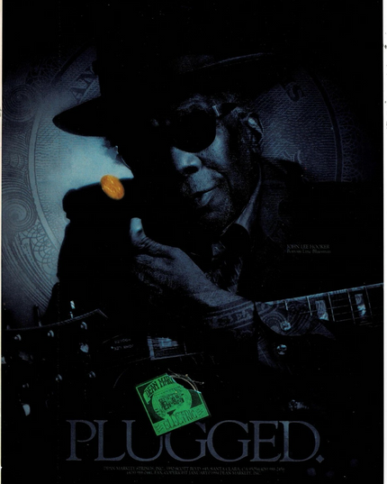Dean Markley Strings - John Lee Hooker - 1994 Print Advertisement