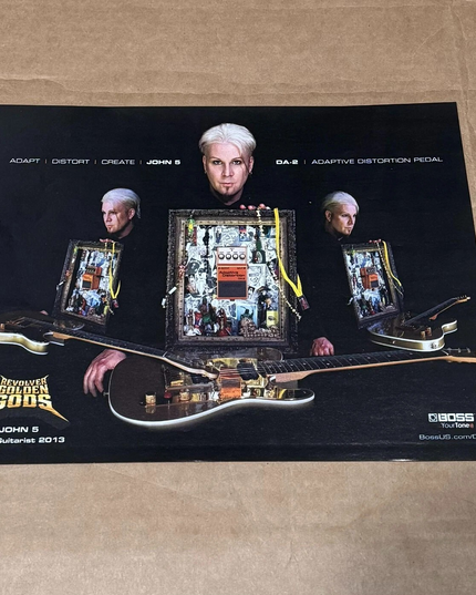BOSS PEDALS - JOHN 5 - 2013 Print Advertisement