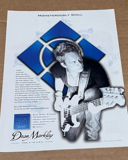 Tully Kennedy of Jason Aldean - Dean Markley Strings - 2013 Print Ad