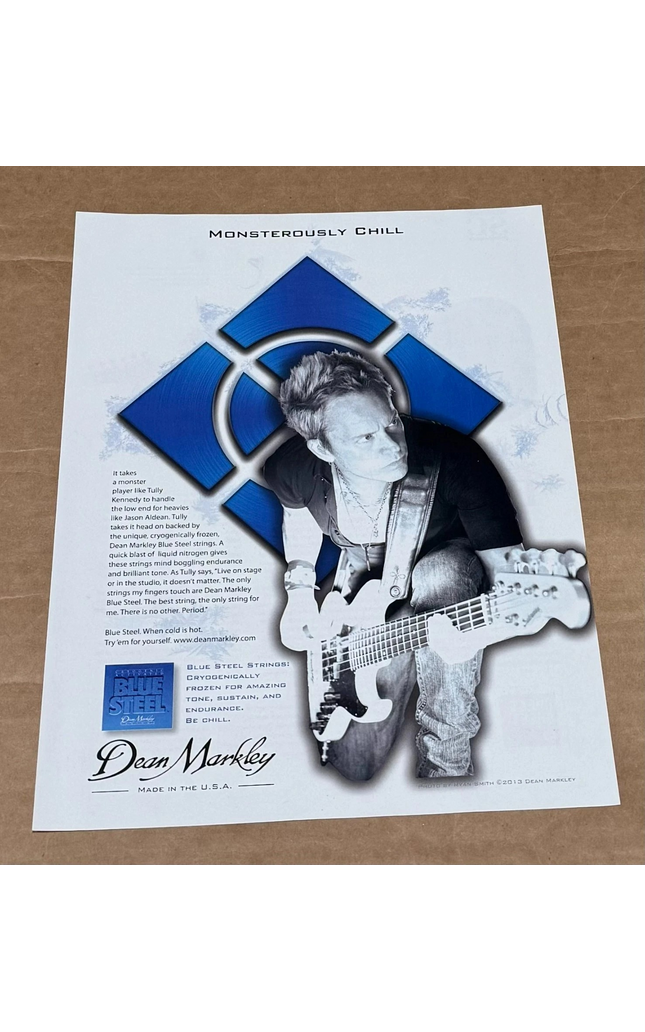 Tully Kennedy of Jason Aldean - Dean Markley Strings - 2013 Print Ad