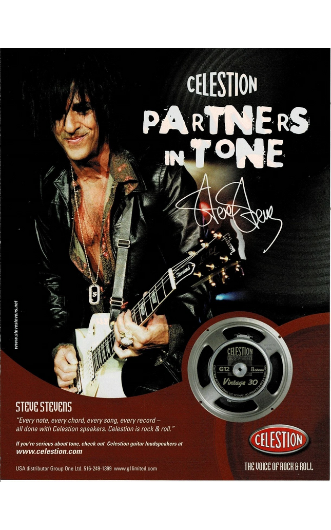 CELESTION SPEAKERS - STEVE STEVENS - 2006 Print Advertisement