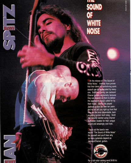 CHARVEL JACKSON GUITARS - SCOTT IAN & DANNY SPITZ - 1994 Print Ad