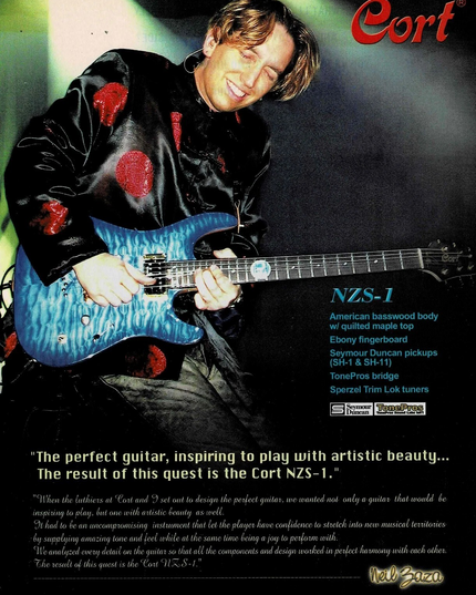 Neil Zaza - Cort Guitars - NZS-1- 2005 Print Ad