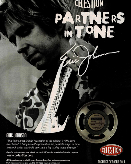 ERIC JOHNSON - CELESTION SPEAKERS - 2005 Print Advertisement