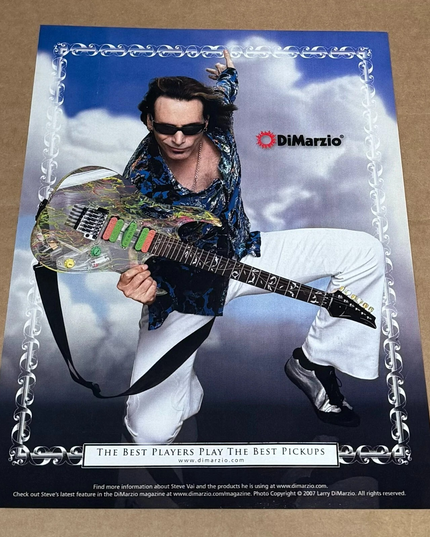 DiMarzio Pickups - STEVE VAI - 2008 Print Advertisement