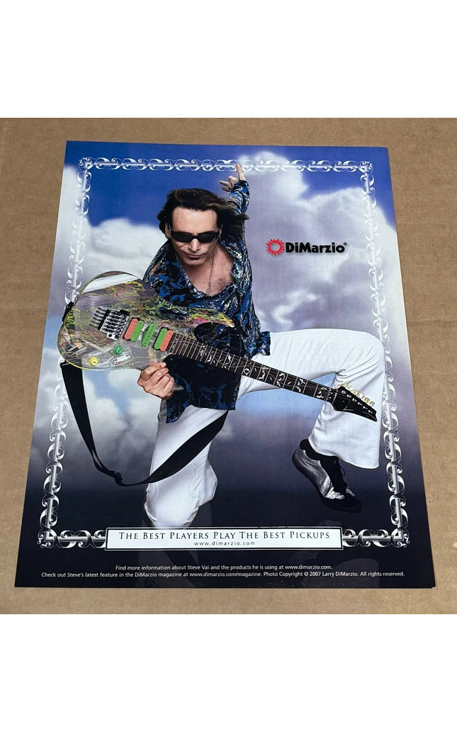 DiMarzio Pickups - STEVE VAI - 2008 Print Advertisement