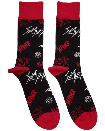 SLAYER Logos Pattern [Socks]