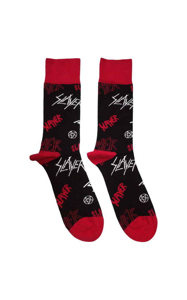 SLAYER Logos Pattern [Socks]