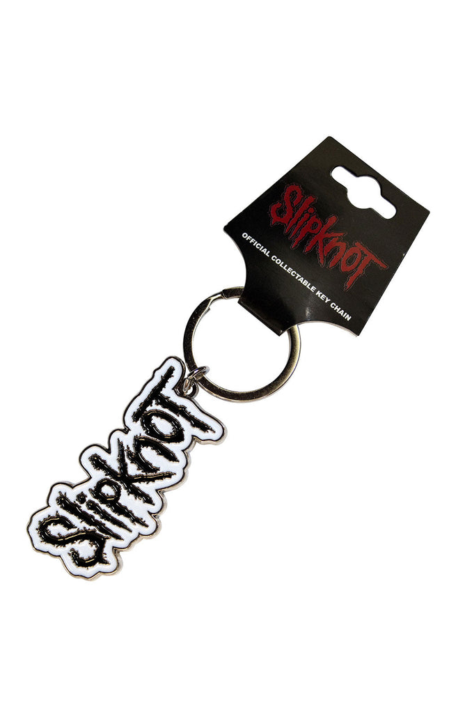Slipknot Black Logo White Border [Keychain]