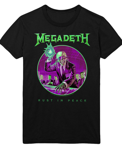 Stakes Megadeth Green Rust Jumbo Print T-Shirt [Apparel]