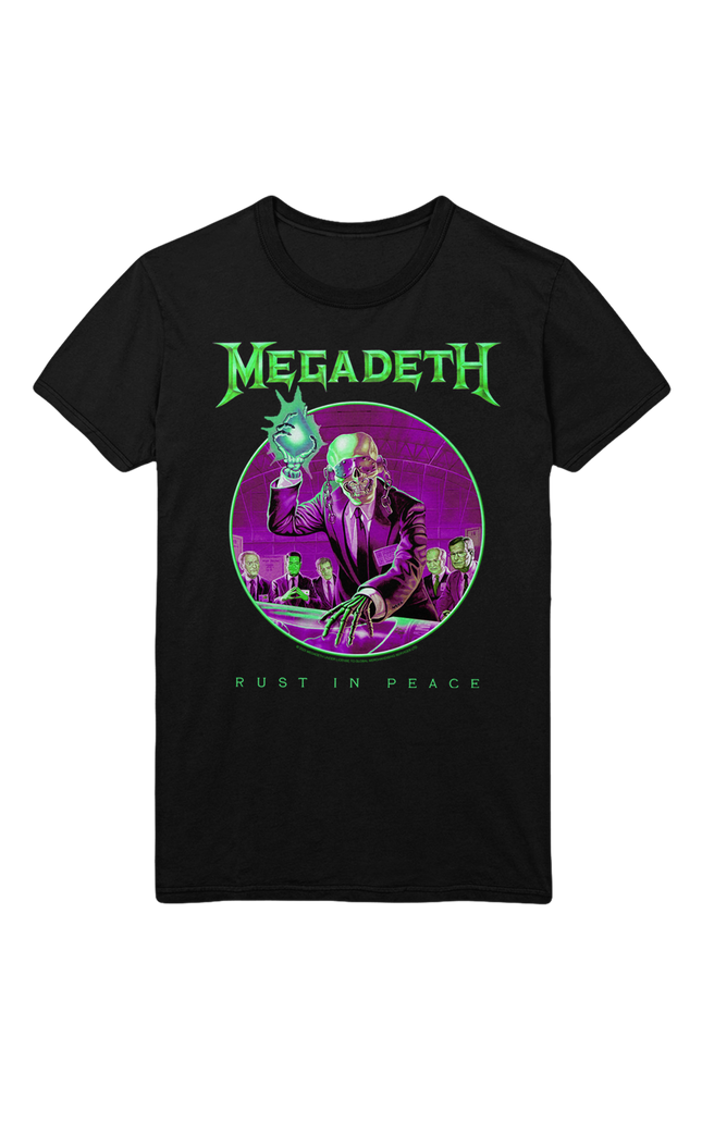 Stakes Megadeth Green Rust Jumbo Print T-Shirt [Apparel]