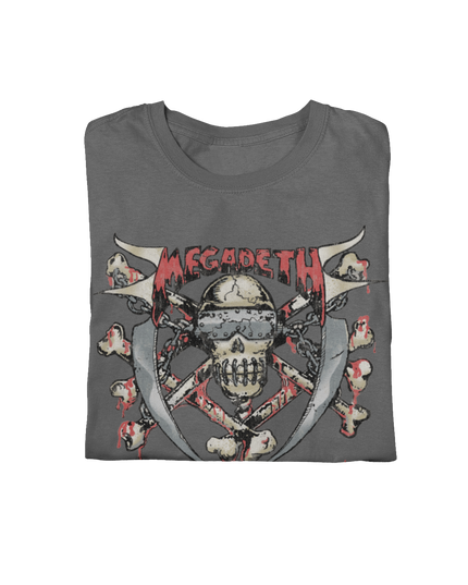 Stakes MegaDeth - Hand Painted Vic Jumbo Print T-Shirt [Apparel]
