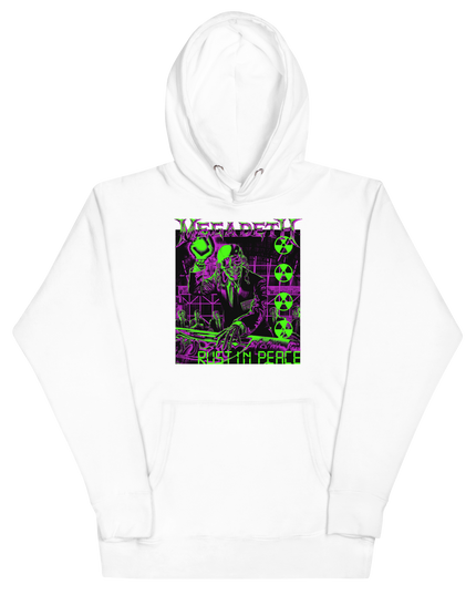 Stakes Megadeth Neon Rust in Peace Classic Hoodie [Apparel]