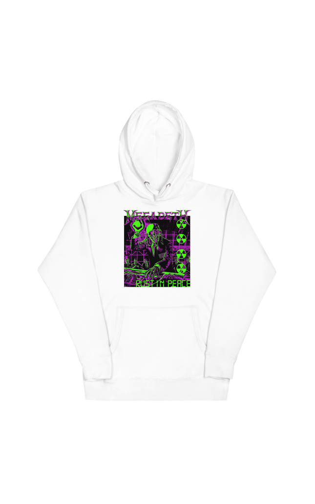 Stakes Megadeth Neon Rust in Peace Classic Hoodie [Apparel]