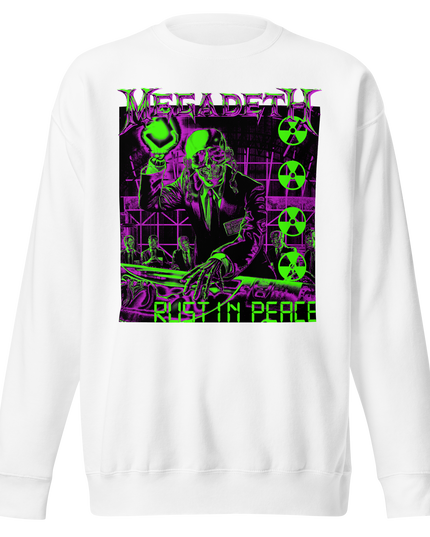 Stakes Megadeth Neon Rust in Peace Jumbo Print Sweatshirt [Apparel]