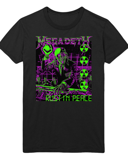 Stakes Megadeth Neon Rust Jumbo Print T-Shirt [Apparel]