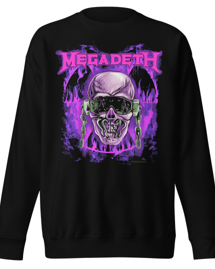 Stakes Megadeth Purple Nuclear Jumbo Print Sweatshirt [Apparel]
