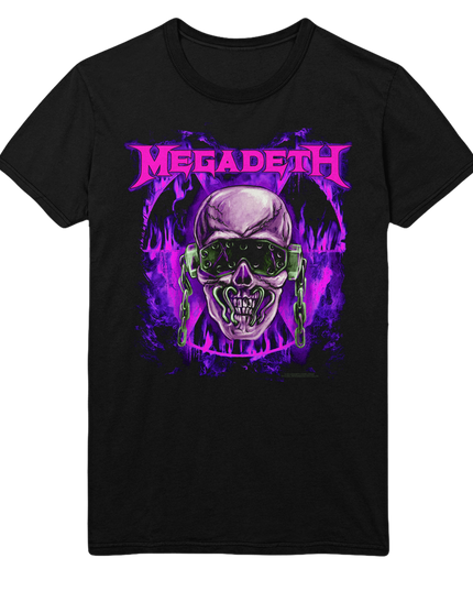 Stakes Megadeth Purple Nuclear Jumbo Print T-Shirt [Apparel]