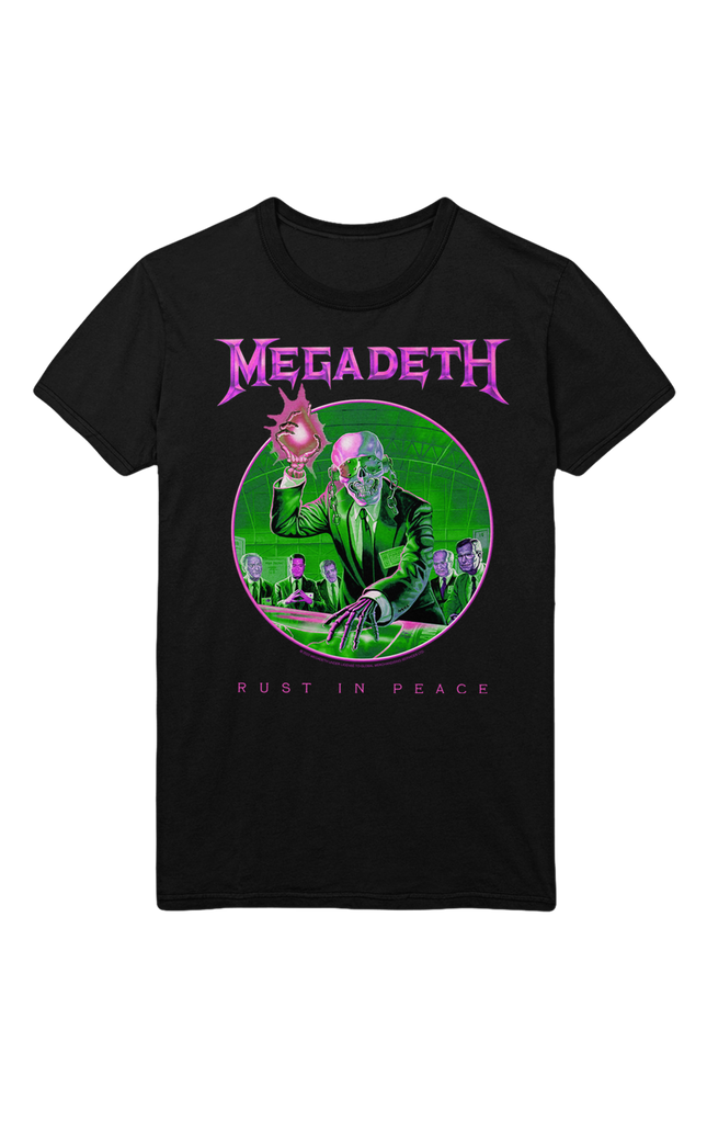Stakes Megadeth Purple Rust Jumbo Print T-Shirt [Apparel]
